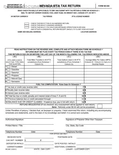 Mc366 Nevada Form