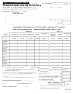State Nevada Tax Form